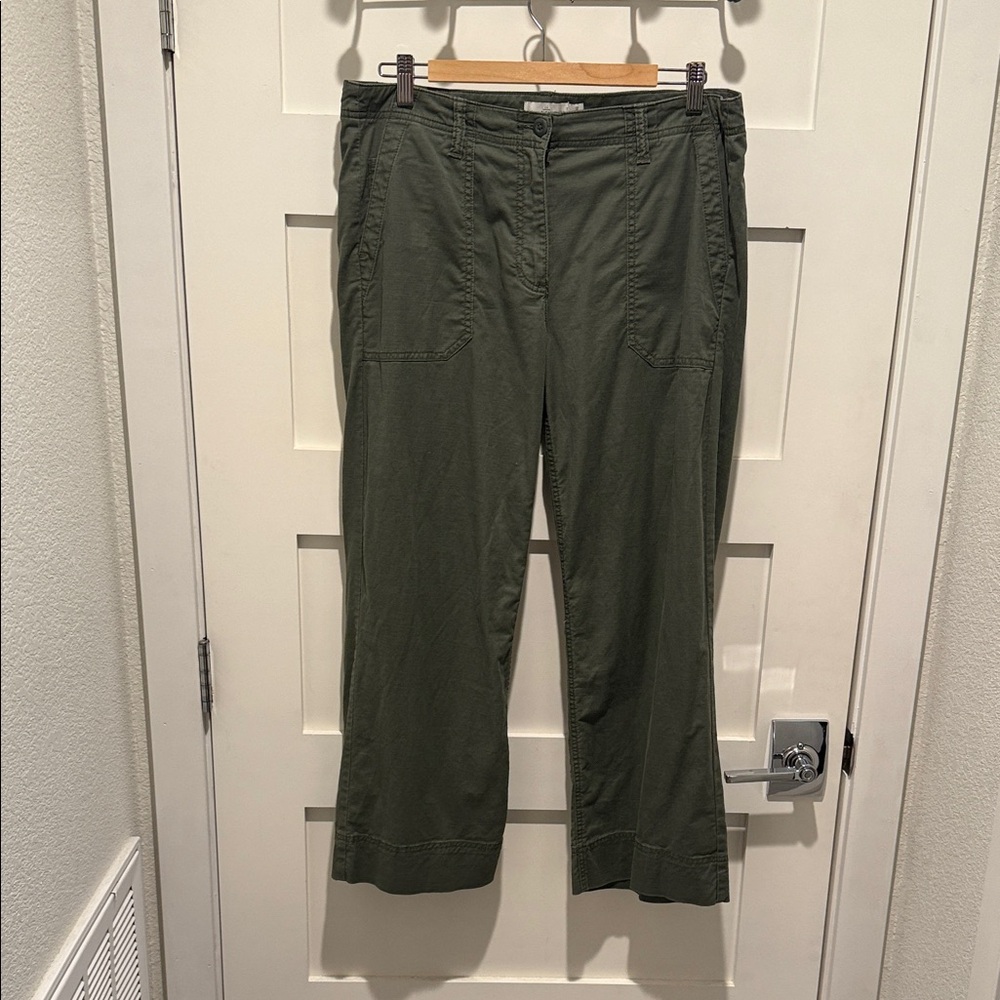 LL Bean Olive Green cropped pants
